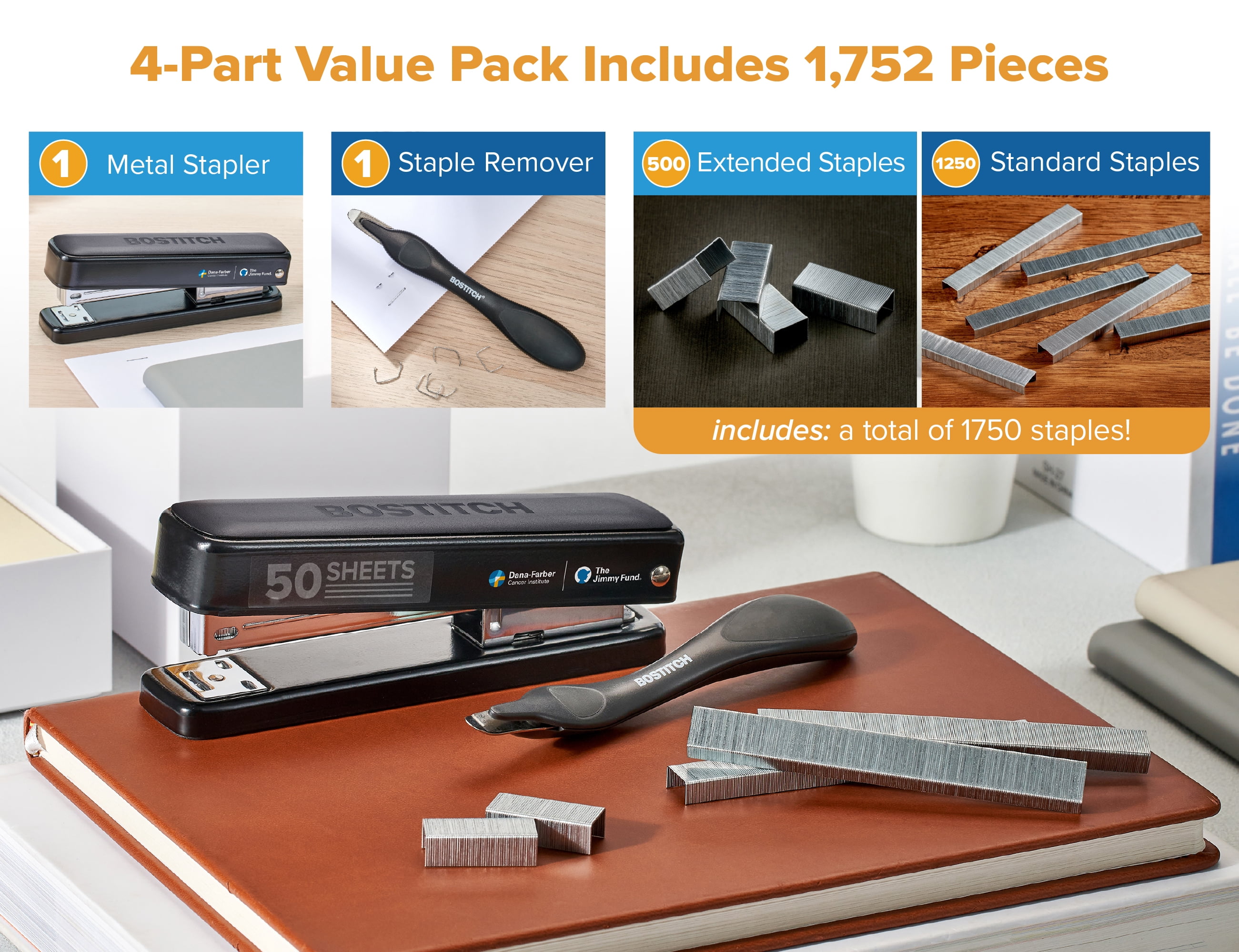 Bostitch Titan Heavy Duty Metal Stapler Desktop Stapler