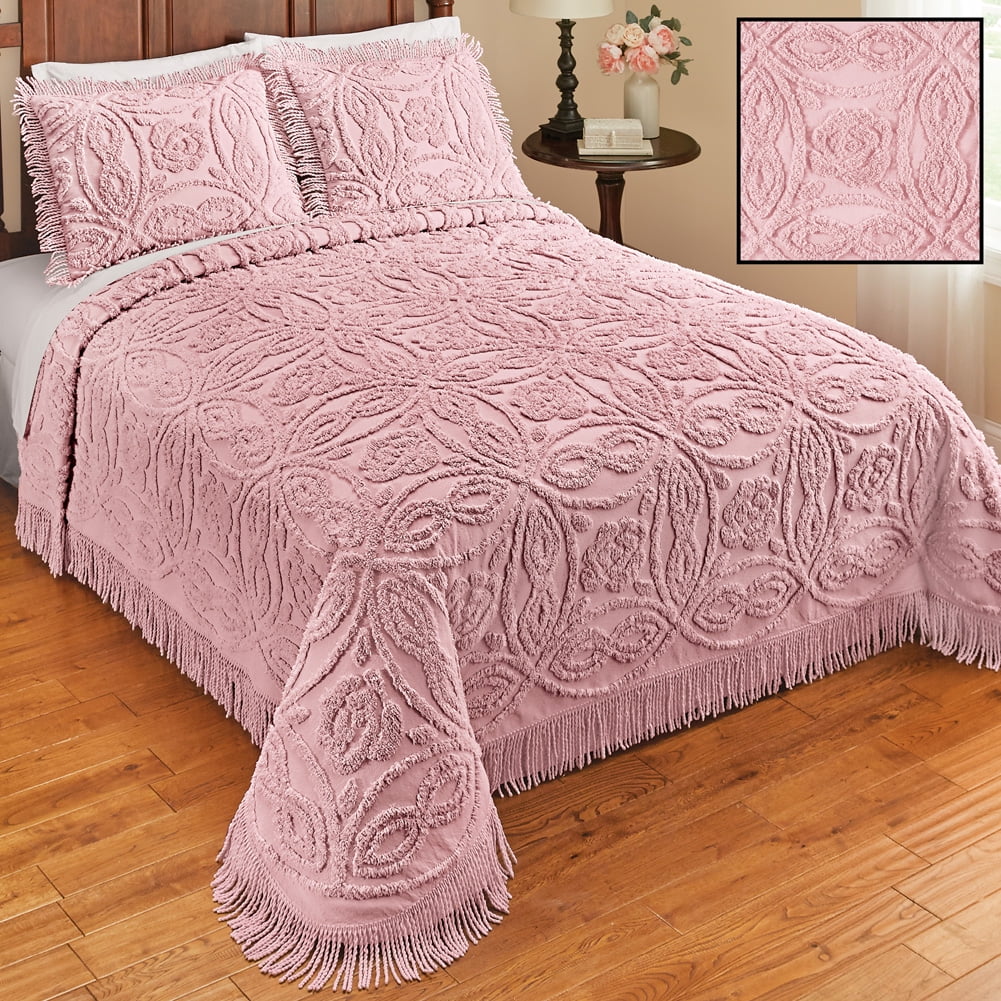 Exquisite Chenille Pillow Sham With Fringe Border by Collections Etc