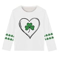 thumbnail image 5 of Blusas y camisas de manga larga con cuello redondo, moda del Día de San Patricio, blusa informal con estampado bonito de manga larga para niños y niñas., 5 of 5
