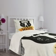 thumbnail image 3 of Ambesonne Fitness Quilted Bedspread Set 2 Pcs, Aged Kettlebell Athlete, Twin Size, Orange Black White, 3 of 5