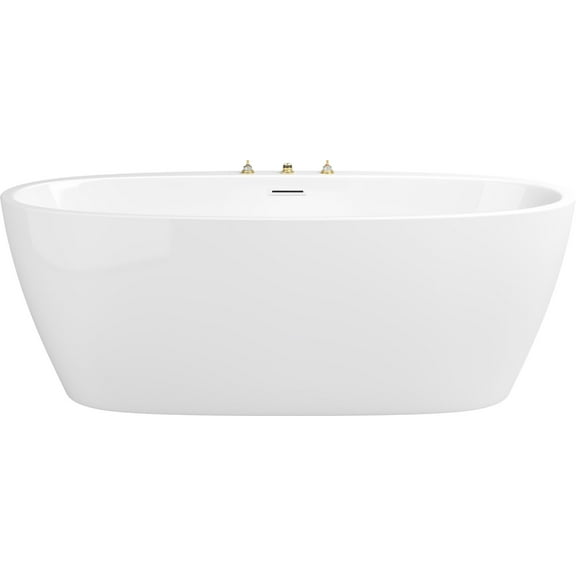 Proflo Pffsoi6731 Cornwall 67" Free Standing Acrylic Soaking Tub - White