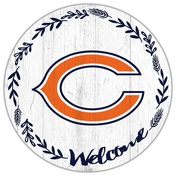 Chicago Bears 12" Welcome Circle Sign