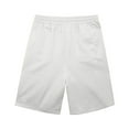 thumbnail image 4 of ibiyuan Mens Sweat Shorts Stretch Chino Shorts Mens Shorts Elastic High Waisted Drawstring Workout Shorts Men Quick Dry Straight-Fit Golf Shorts Beach Vacation Shorts with Pockets, 4 of 4
