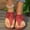 Red, variant on Viluyesy Womens Flip Flops, Slip-On Arch Support Wide Width Floral Causal Slippers Red