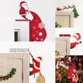 thumbnail image 1 of Fiudx Pegatina Estereoscópica de Papá Noel, Decoración de Madera Pintada a Mano, Adorno Festivo para Marco de Puerta, Decoración Navideña, Idea de Regalo de Navidad, 30 G, Duradera y Reutilizable., 1 of 6