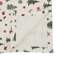 thumbnail image 3 of Saro Lifestyle Christmas Tree & Snowflakes Table Runner, 3 of 3