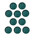 thumbnail image 3 of 10 platillos para plantas transpirables, resistentes, con borde ondulado, soporte estable y engrosados ​​de 17,5 cm. Verde, 3 of 8