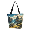 thumbnail image 1 of Disketp Valley River Dinosaur for Women’s Casual Shoulder Tote Bag Cross-body Handbags for Shopping, Travel and Daily Use, 1 of 6