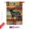 thumbnail image 2 of Breeze Decor BD-OU-H-109053-IP-BO-D-US18-WA 28 x 40 in. My Heart Lies in the Woods Nature Outdoor Impressions Decorative Vertical Double Sided House Flag - Printed USA, 2 of 4