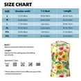 thumbnail image 5 of Lsque Sunflower Cornflower Poppy Print Men's Cotton Blend Sleeveless Muscle Shirts (S-3XL)- Moisture Wicking, Odor Protection, UPF 30+,XX-Large, 5 of 8