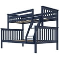 thumbnail image 2 of BEDSMART Lits Superposés Simple sur Double en Bois Massif/ Bleu, 2 of 6