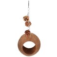 thumbnail image 1 of Miangastore Parrot Swing To Natural Coconuts Shell Bird Nest Bird Parrot Hanging Accessories, 1 of 8