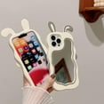 thumbnail image 4 of Kawaii Phone Cases Apply to iPhone 12/12 Pro,Cute Cartoon Bunny Phone Case with Mirror Rabbit Phone Case 3D Case Soft Silicone Shockproof Cover Women Girls for iPhone 12/12 Pro, 4 of 14