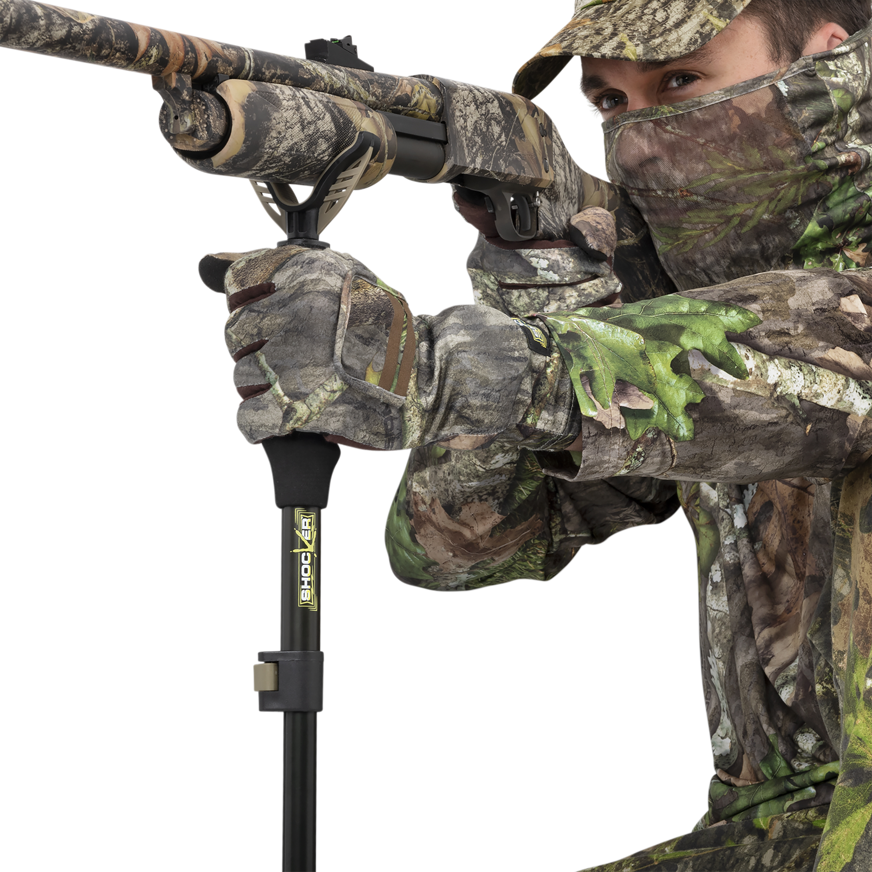 Allen Company Shocker Turkey Shooting Stick - Adjustable 14.5" to 34" Aluminum Monopod - Olive