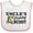 White and Pink, variant on Inktastic Uncle's Fishing Buddy Boys Baby Bib