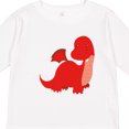 thumbnail image 4 of Inktastic Adorable Red Dragon Boys Long Sleeve Toddler T-Shirt, 4 of 5