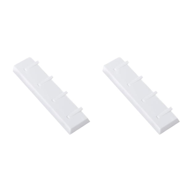 Cateissary Colgador de almacenamiento de plástico, portátil, extraíble, autoadhesivo, organizador de cepillos de cocina, herramienta de cocina, perchero Blanco 2piezas Cateissary CBP485831