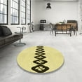thumbnail image 3 of Ahgly Company Indoor Rectangle Patterned Sun Yellow Area Rugs, 7' x 9', 3 of 6