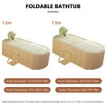 thumbnail image 5 of MINGYI 59'' Large Portable Insulated Bathtub for Adult, Inflation-free Bathtub for shower, Hot Ice Collapsible Tub for 2 People, for Bathroom Home & Outdoor (with Cover,Yellow), 5 of 8