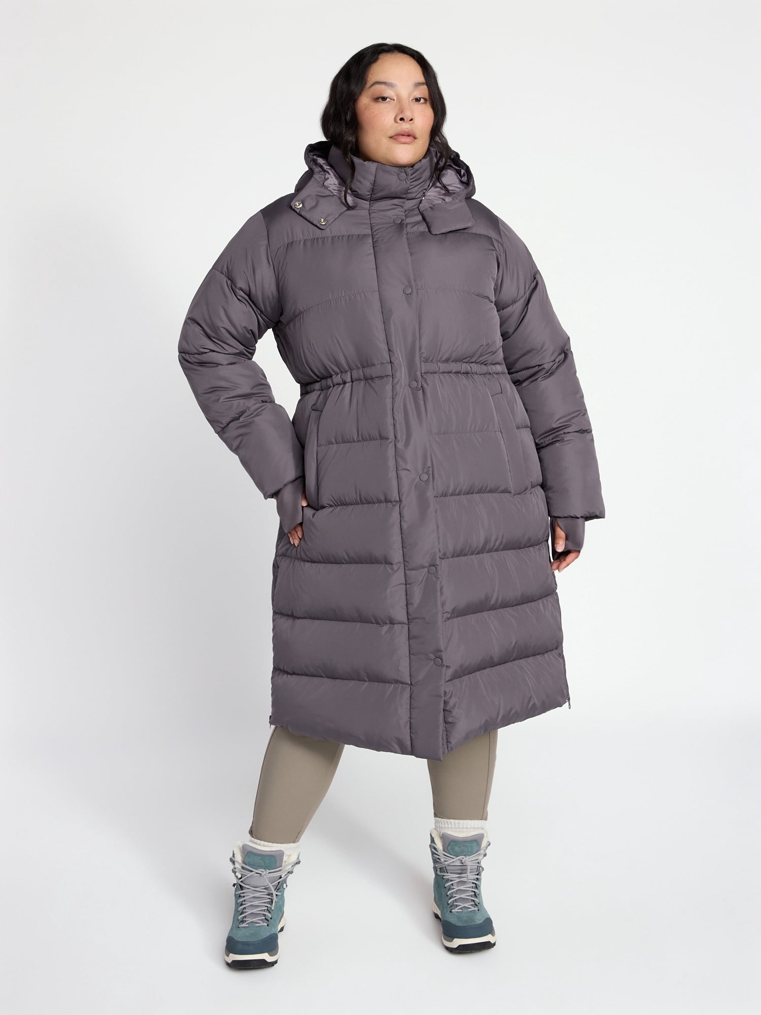 Ozark Trail Women's and Women's Plus Ultra Long Puffer Coat, Size XS-2X