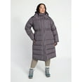 thumbnail image 3 of Ozark Trail Women's and Women's Plus Ultra Long Puffer Coat, Size XS-2X, 3 of 9