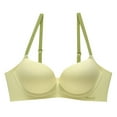 thumbnail image 2 of Sentmoon Bras for Women Wirefree Buttery Soft Sleep Bralettes Adjustable Strap Seamless Solid Color T Shirt Bra Soft and Comfortable for Daily Commute Green S, 2 of 5