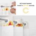 thumbnail image 2 of Spring Tulips No Hooks Shower Curtain with Snap-in Liner Dragonfly Flower Shower Curtains for Bathroom, Waterproof, Easy Install, Washable 72"x84", 2 of 9