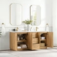 thumbnail image 4 of Karachi 72" Double Bath Vanity in Acacia Classic Gray with Composite Stone Top, 4 of 16