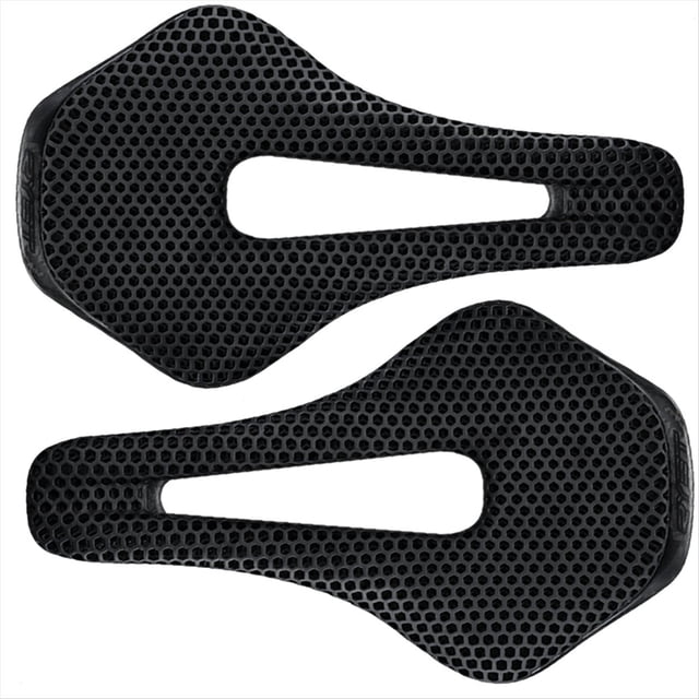 Sillín de Bicicleta Impreso en 3D, Ultraligero, de Fibra de Carbono, , Cómodo y Transpirable, para Bicicleta de Carretera, Grava, Piezas de Asiento de Ciclismo, 2 Piezas.