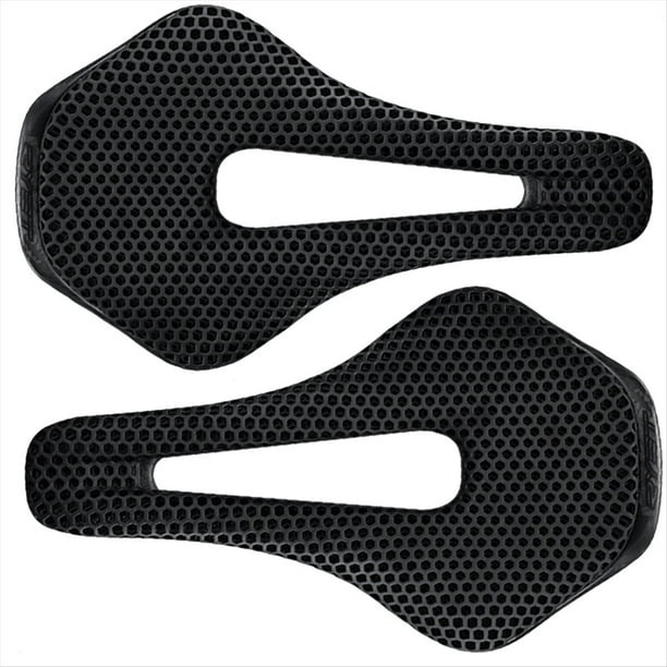 Sillín de Bicicleta Impreso en 3D, Ultraligero, de Fibra de Carbono, , Cómodo y Transpirable, para Bicicleta de Carretera, Grava, Piezas de Asiento de Ciclismo, 2 Piezas.