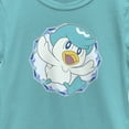 thumbnail image 2 of Girl's Pokemon Quaxly Circle Graphic Tee Tahiti Blue Large, 2 of 4