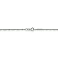 thumbnail image 4 of 14K White Gold 1.4mm Singapore Chain, 4 of 6