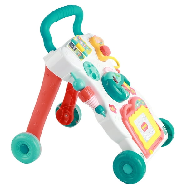 Andador para bebés con empuje manual, andador para bebés Empuje manual con manillar antideslizante Andador para bebés Evite vuelcos Andador para bebés Funcionalidad de alta precisión