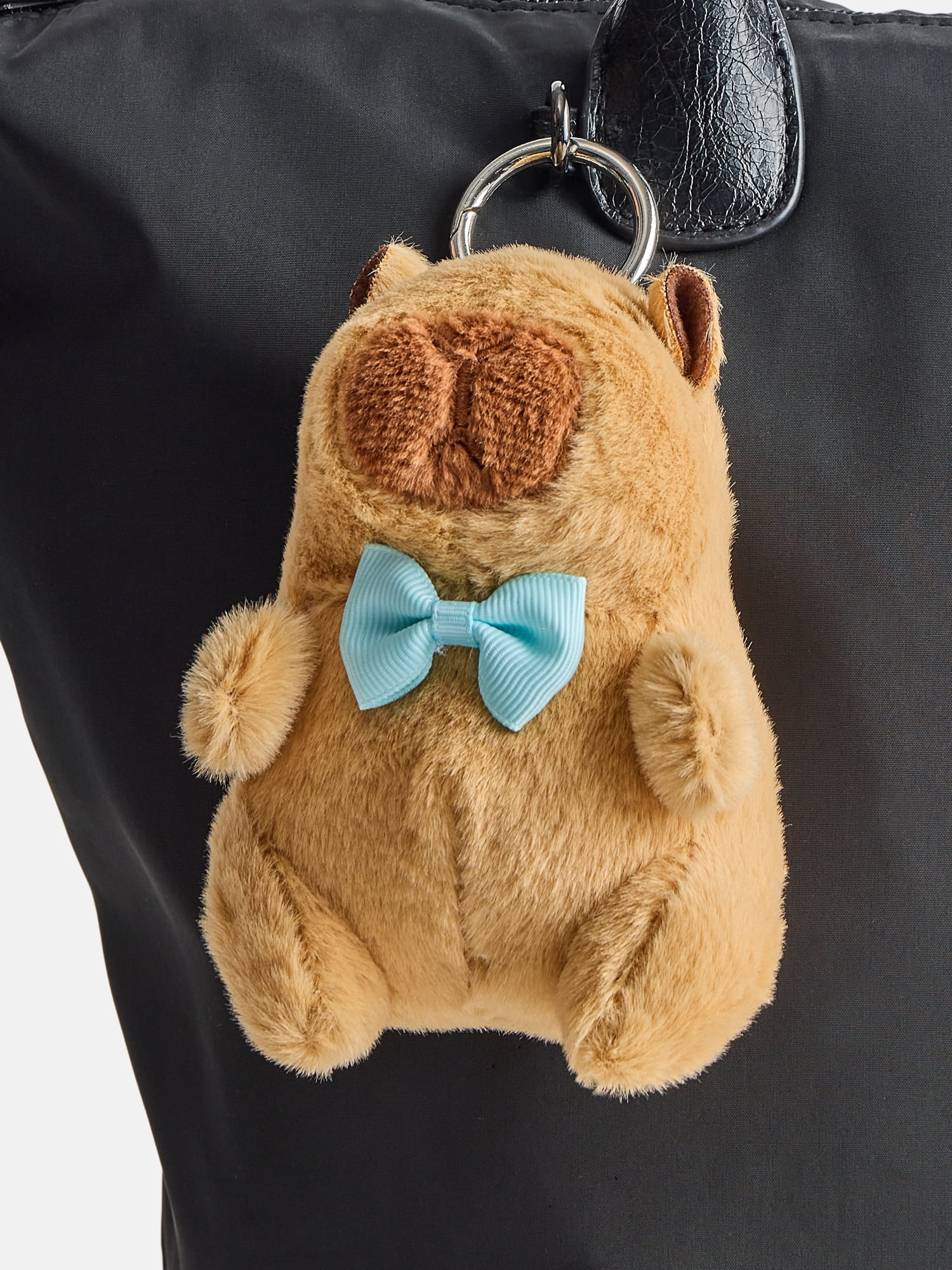 Weekend Academy Girls Bag Charm, Light Blue Capybara