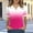 A_ Hot Pink, variant on Olyvenn Women's Summer Gradient Print Turn Down Collar Top, Loose Fit Lightweight Short Sleeve Button Collared Blouse for Beach Holiday Blue L