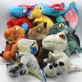 thumbnail image 2 of 25cm Jurassic Dinosaur Plush Toy Lifelike Triceratops Ankylosaur Stegosaur T-rex Pterosaur Dragon Doll Cartoon Soft Kids Gift, 2 of 5