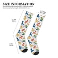 thumbnail image 2 of Lsque Dinosaur Pattern Sport Compression Socks for Men & Women 15-20 mmHg Knee High Nurse Pregnant Running Medical and Travel Athletic, 2 of 6