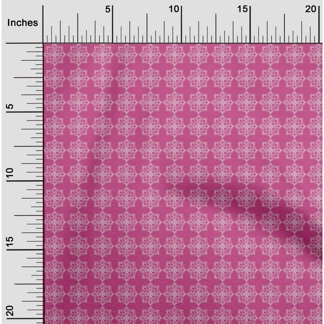 oneOone Cotton Poplin Fabric Mandala Geometric Print Fabric By Yard 56 Inch Wide
