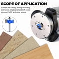 thumbnail image 4 of 4 Pcs Rabbeting Router Bits Set 1/4 Inch Shank with 6 Bearing Set - Adjustable Multi Depths Cutter, 4 of 6