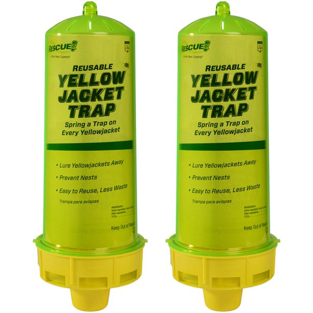 Trampa reutilizable para avispas amarillas RESCUE! con atrayente, 2 trampas