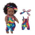thumbnail image 4 of Baby Toy HUOGUO Bebé negro africano de piel negra de 30 cm con falda de encaje, 4 of 5