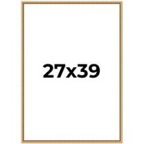 27x39 Frame Beaded Gold Solid Wood Picture Frame | 0.75 Inches Moulding Width | Liscio Oro
