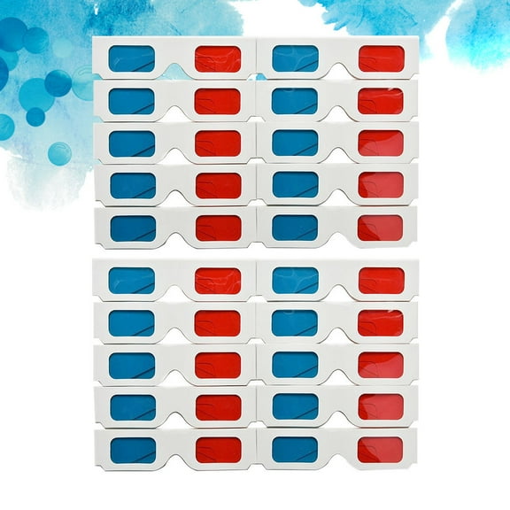 WHAMVOX 20 Pcs Clear Glasses 3d Glasses Cinema Glasses Baby 16.00X3.80X0.20CM Sky-