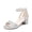 SILVER-GLITTER, variant on DREAM PAIRS Girls Sandals High Heels Princess Wedding Party Ankle Strap Dress Chunky Pump Shoes Open Toe