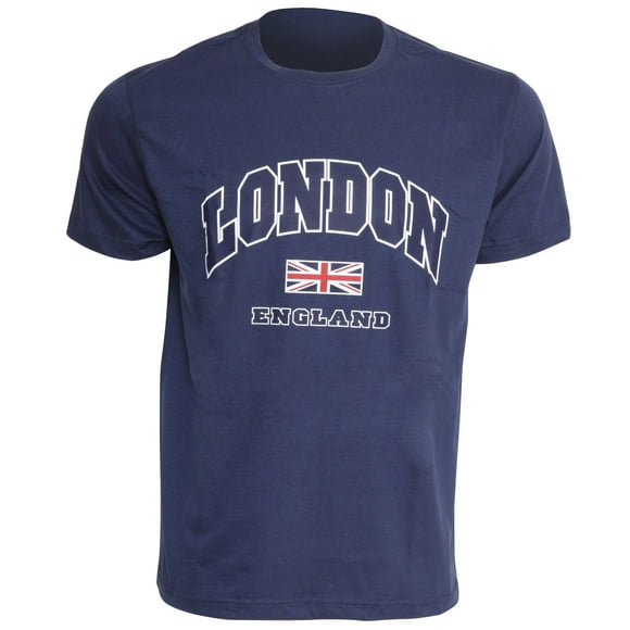 T-shirt/haut Décontracté à Manches Courtes 100% Coton Imprimé England