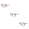 thumbnail image 4 of Qarigey Gafas de ojo de gato Estampado de leopardo Gafas de estilo vintage de gran tamaño Gafas de montura grande para Optical Street Snap Red Type1 NO1, 4 of 6
