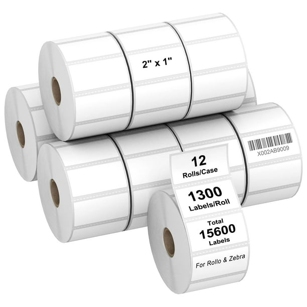 Etiquetas térmicas directas AveneMark 2x1 1300 etiquetas/rollo x12