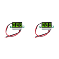 thumbnail image 1 of Mini voltímetro digital LED 0 36 pulgadas 4 5 V-30 V medidor voltios 2 cables () verde, 1 of 7