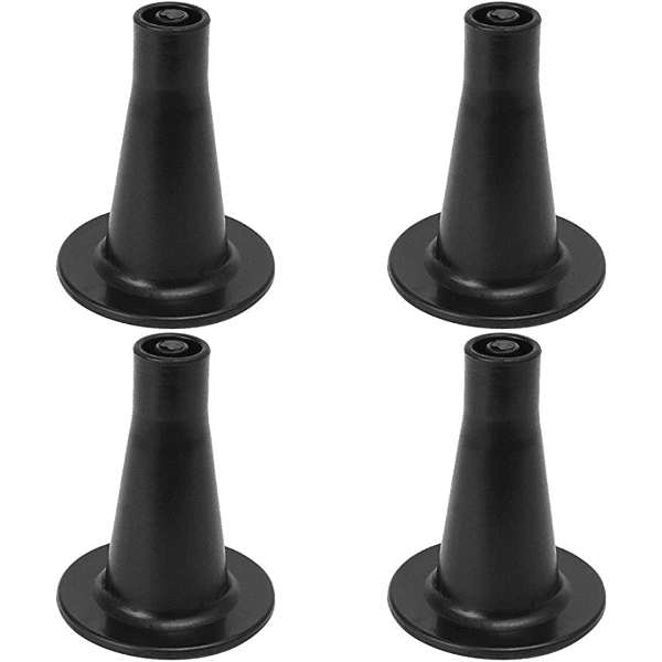 Leg Daddy 35/8" Tall Cone Shaped Replacement Bed Frame Feet, Set of 4