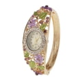 thumbnail image 1 of Regalos de Mujeres Reloj Multicolor Novedoso Cristal Flores Rhinestone para Boda Navidad Yinane Reloj pulsera, 1 of 6